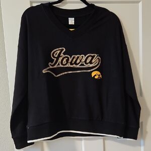 NWT Iowa Hawkeye Black Sweatshirt